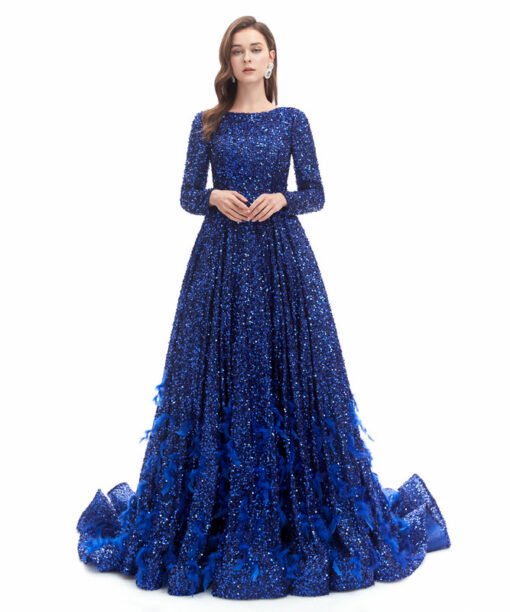 sequin prom dress 1334-004