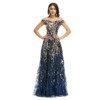 blue sequin prom dress 1349-004