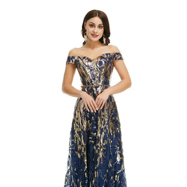 blue sequin prom dress 1349-007blue sequin prom dress 1349-007