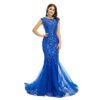 blue sequins prom dress 1354-003
