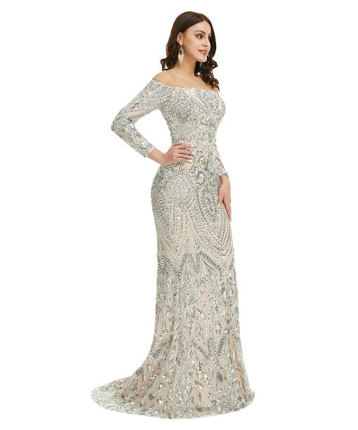 long sleeve mermaid prom dresses 1351-003