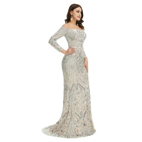 long sleeve mermaid prom dresses 1351-003