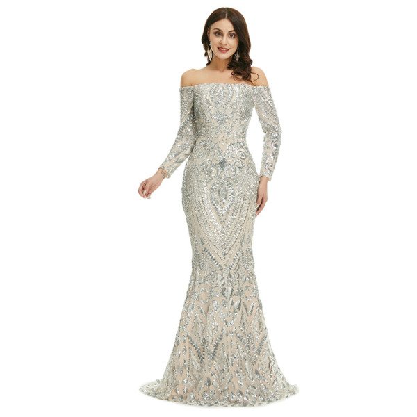 long sleeve mermaid prom dresses 1351-004