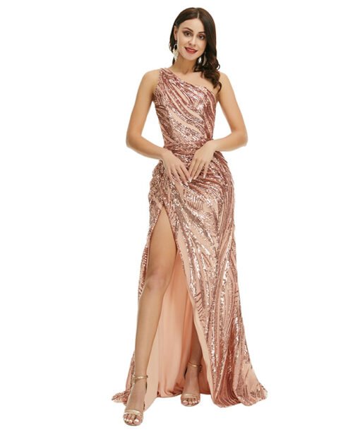 rose gold prom dress 1355-005