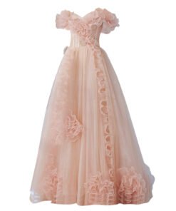 baby pink prom dress 1373-005