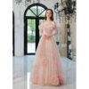 baby pink prom dress 1373-006