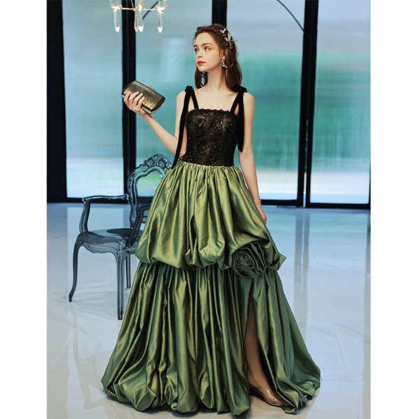 emerald green prom dress 1370-002