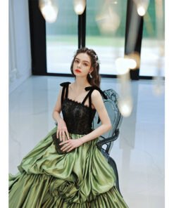 emerald green prom dress 1370-005