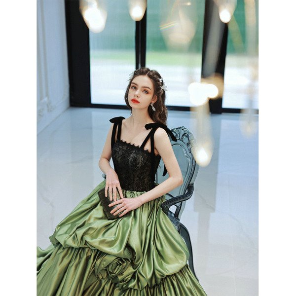 emerald green prom dress 1370-005