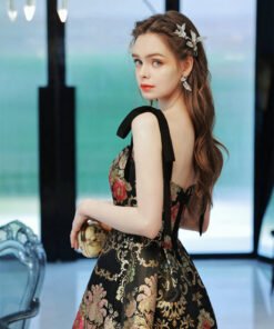 floral print evening gowns 1380-001