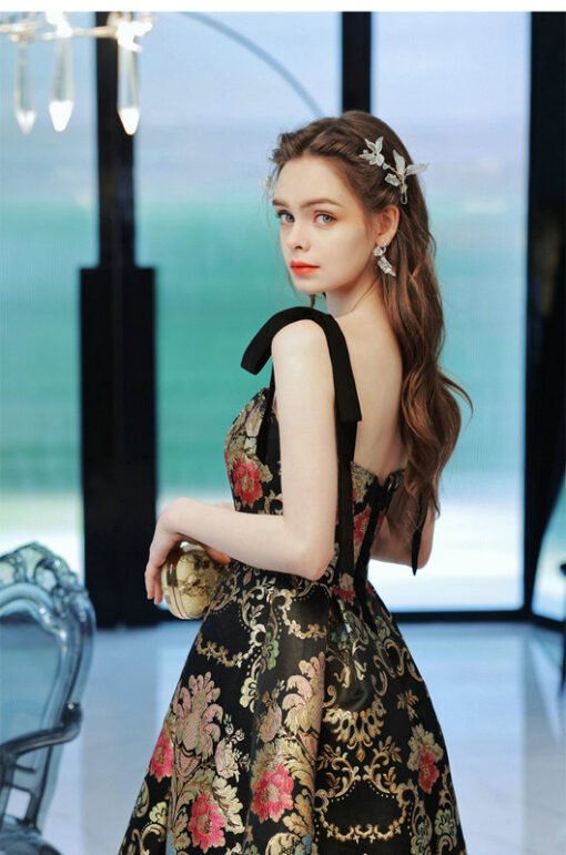 floral print evening gowns 1380-001