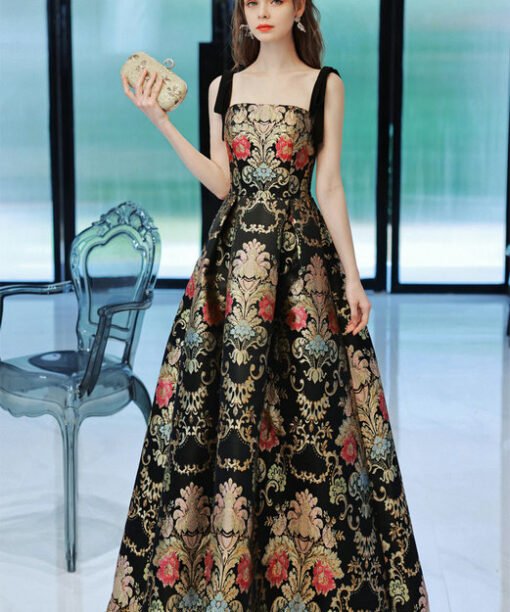 floral print evening gowns 1380-006