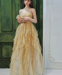 gold long prom dress 1379-005