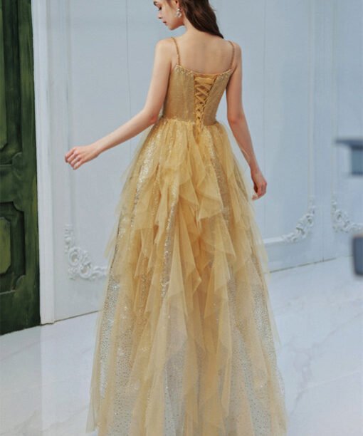 gold long prom dress 1379-006