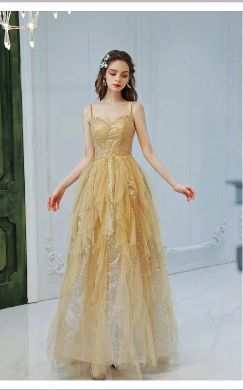 korean prom dresses Long Formal Korean Gown Unique A Line Satin Long Prom Dress, Blue Evening  Dress  Dresstby