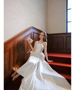 satin mermaid wedding dress 1369-002