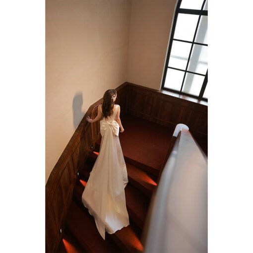 satin mermaid wedding dress 1369-003