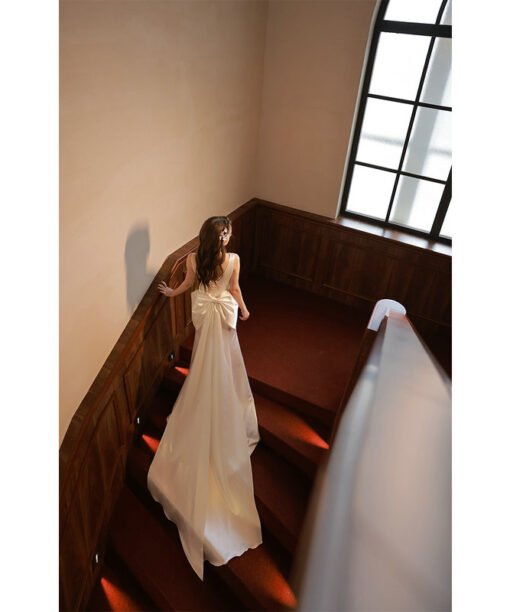 satin mermaid wedding dress 1369-003