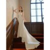 satin mermaid wedding dress 1369-004