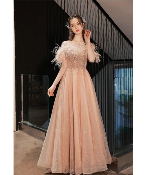 feather dress gown 1384-002