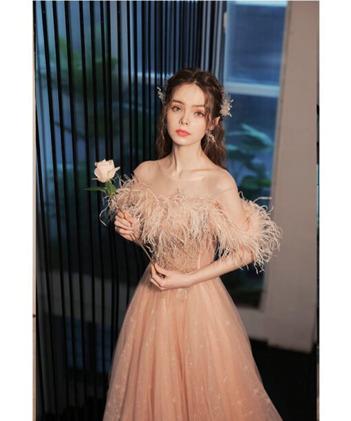 feather dress gown 1384-003