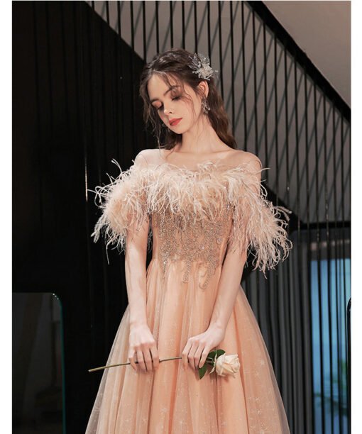 feather dress gown 1384-004