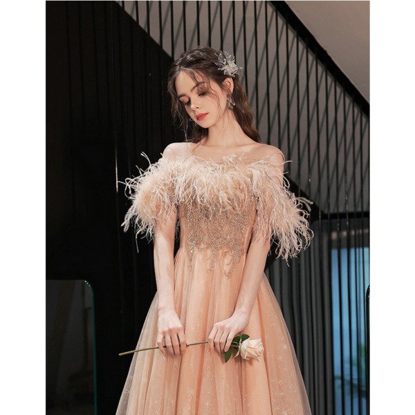 feather dress gown 1384-004