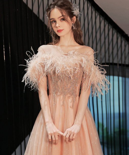feather dress gown 1384-005