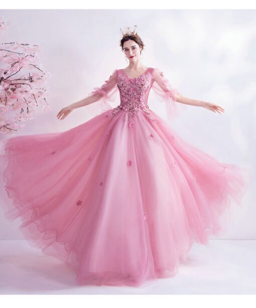 hot pink prom dress 1399-007