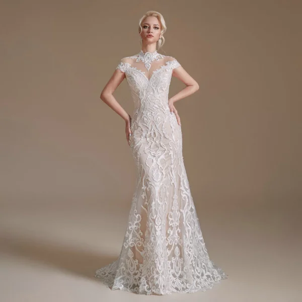 lace mermaid wedding dress 1388-001