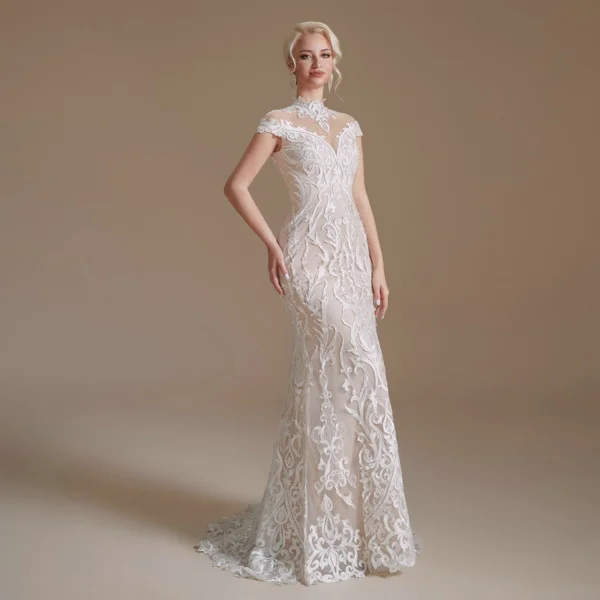 lace mermaid wedding dress 1388-003