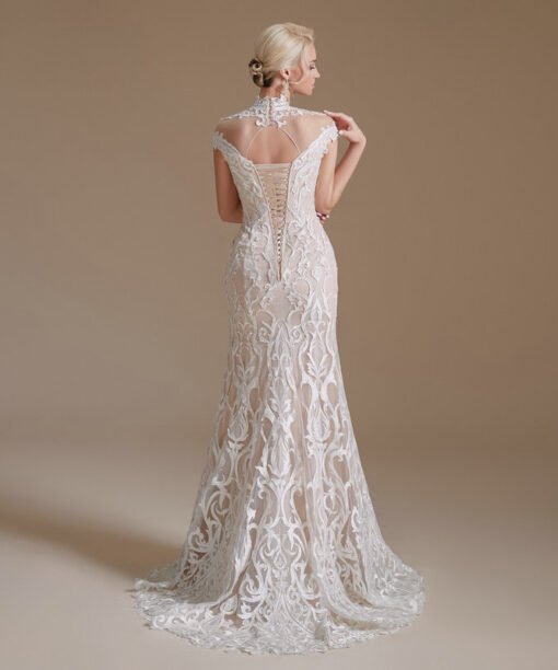 lace mermaid wedding dress 1388-005