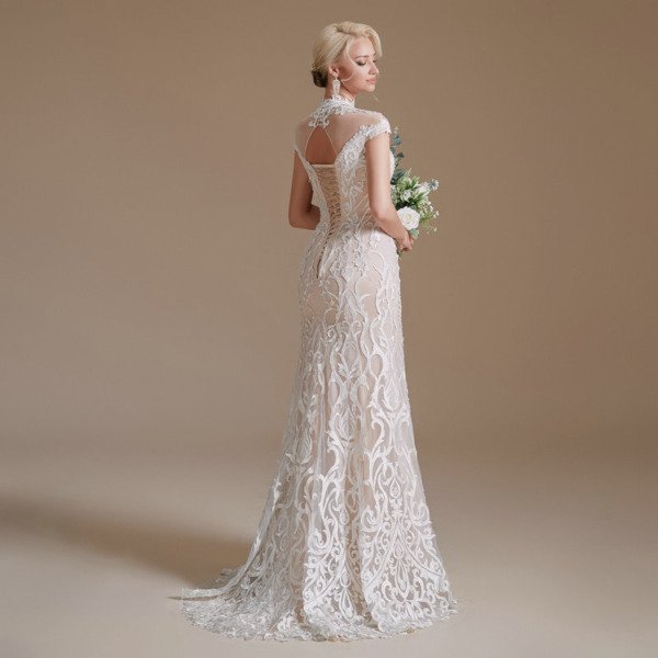 lace mermaid wedding dress 1388-006