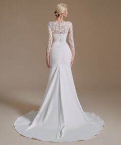 long sleeve mermaid wedding dress 1393-006