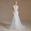mermaid halter wedding dress 1391-003