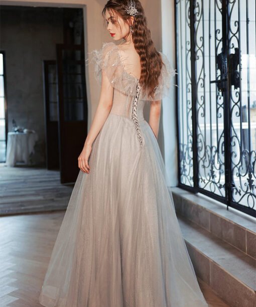 off the shoulder feather dress 1386-005