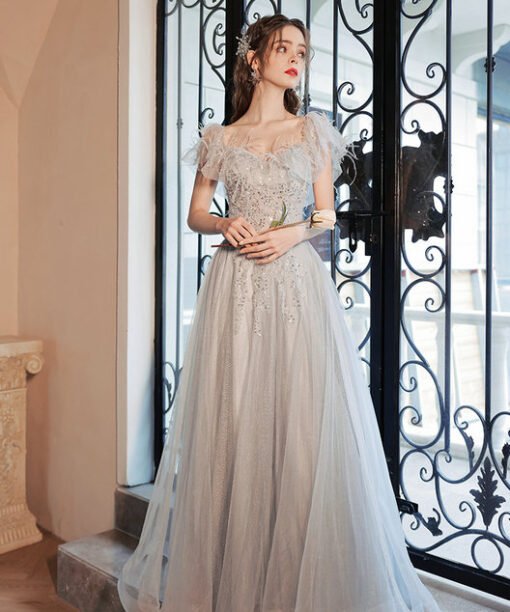 off the shoulder feather dress 1386-006