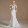 open back wedding dress 1392-002
