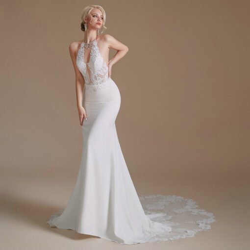 open back wedding dress 1392-005