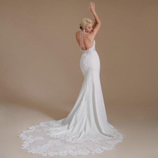 open back wedding dress 1392-006