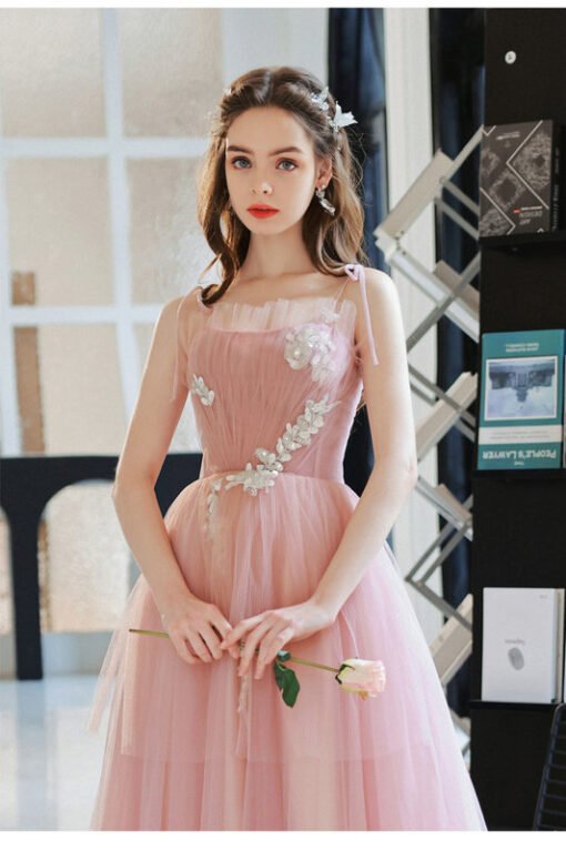 pink long formal dress 1382-004
