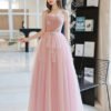 pink long formal dress 1382-007