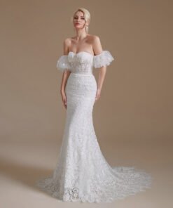 strapless mermaid wedding dress 1394-003
