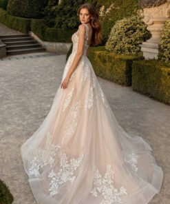 a line lace wedding dress 1414-001