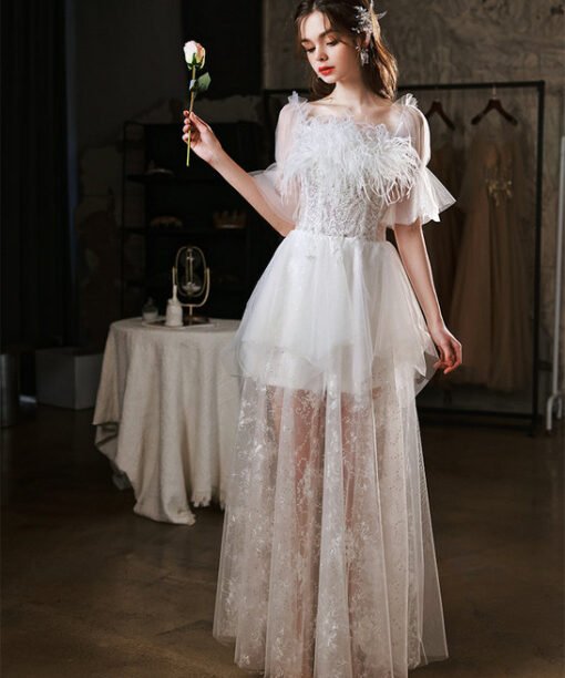 mesh prom dress 1405-007