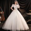 v neck ball gown wedding dress 1403-003