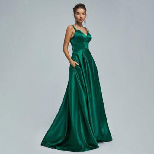 emerald wedding guest dress 1426-003