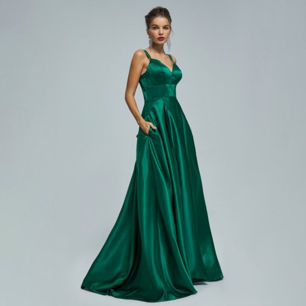 emerald wedding guest dress 1426-003