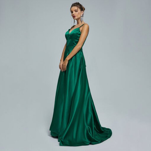 emerald wedding guest dress 1426-006