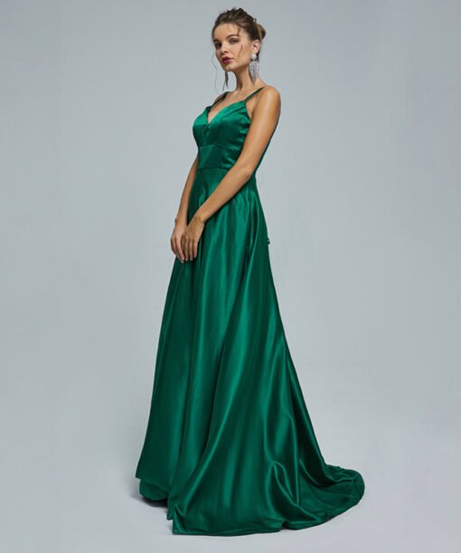 emerald wedding guest dress 1426-006